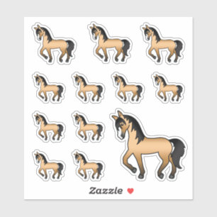 Merrie met een zachte huidskleur in een animatie s sticker