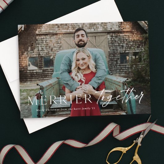 Merrier bij volledige aftapfoto Merry Kerstmis