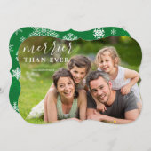 Merrier: Kerstmis ooit Feestdagenkaart (Voorkant / Achterkant)