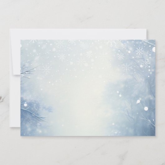 Merrier kerstscript 4 foto kerst feestdagenkaart (Achterkant)