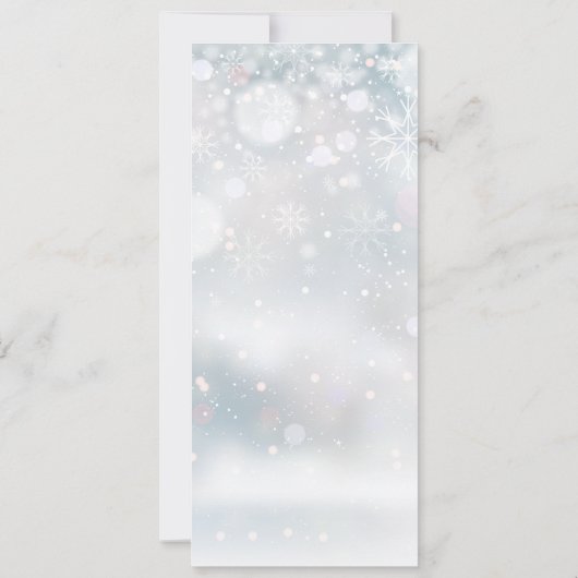 Merrier Little Kerstmis 4 Foto's Birth Feestdagenkaart (Achterkant)