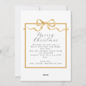 Merrier Samen Foto Elegante Kerstmis Feestdagenkaart (Achterkant)