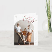 Merrier Together Arch Foto Kerst Feestdagen Kaart (Voorkant)