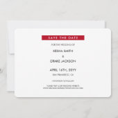 Merrier Together Bold Font kerstbruiloft foto Save The Date (Achterkant)