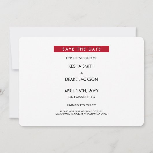 Merrier Together Bold Font kerstbruiloft foto Save The Date (Achterkant)