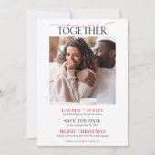 Merrier Together Holiday Verloving Save the Date (Voorkant)