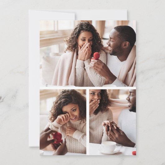 Merrier Together Holiday Verloving Save the Date (Achterkant)