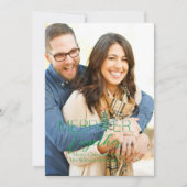 Merrier Together Script Pagoda 1-Foto Kerstmis Feestdagenkaart (Voorkant)