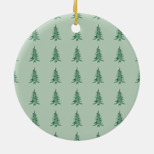 Merrier Together Script Pagoda 1-Foto Kerstmis Keramisch Ornament (Achterkant)