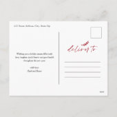 Merrier Together Script Photo Merry Kerstry Feestdagenkaart (Achterkant)