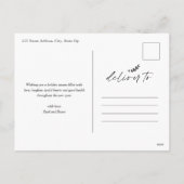 Merrier Together Script Photo Merry Kerstry Feestdagenkaart (Achterkant)