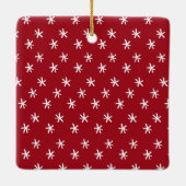 Merrier Together Script Photo Merry Kerstry Keramisch Ornament (Achterkant)