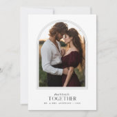 Merrier Together Sunset Arch Foto Kerst Kaart (Voorkant)