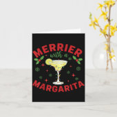 Merrier With A Margarita Christmas  Kaart (Gele Bloem)