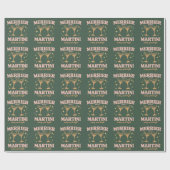 Merrier with a Martini Christmas Cocktail Holiday  Cadeaupapier (Vlak)