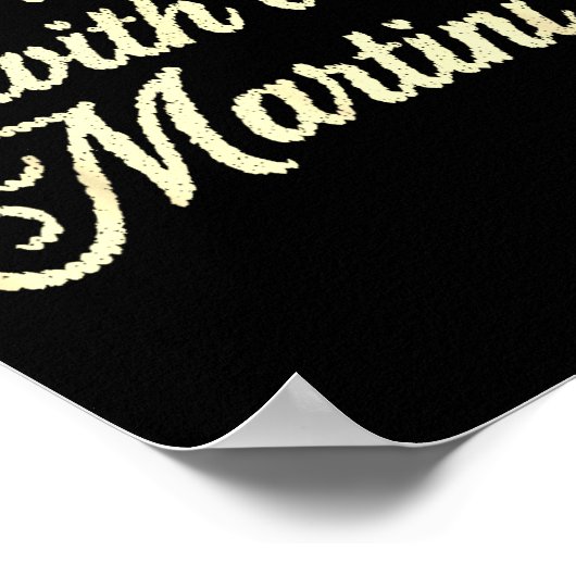 Merrier With A Martini Making Srits Bright Ugly Ch Poster (Hoek)