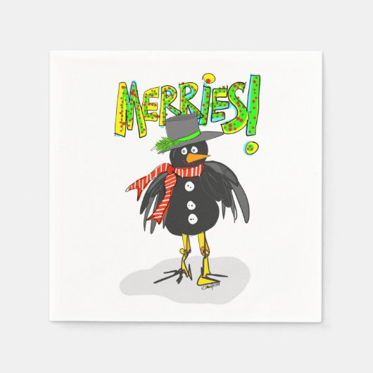 MERRIES-cocktailservetten Servet (Voorkant)