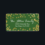 Merriest Christmas Address label<br><div class="desc">Bijpassende kerst Kaart beschikbaar. Kleuren kunnen worden gewijzigd,  e-mail seasidepapercompany@gmail.com</div>