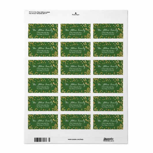 Merriest Christmas Address label (Full Sheet)