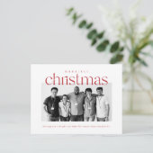 Merriest Christmas Bedrijfsfoto Briefkaart (Staand voorkant)