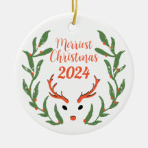 Merriest Christmas Custom Family Photo Holiday