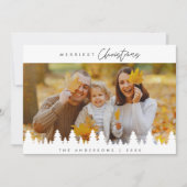 Merriest Christmas, Familiefoto downloadbaar Feestdagenkaart (Voorkant)
