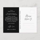 Merriest Christmas Family Foto, Gezellige Groet Briefkaart (Achterkant)