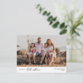 Merriest Christmas Family Foto, Winter Happiness Briefkaart (Staand voorkant)