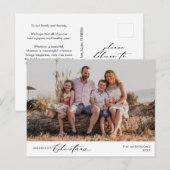 Merriest Christmas Family Foto, Winter Happiness Briefkaart (Voorkant / Achterkant)