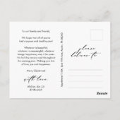 Merriest Christmas Family Foto, Winter Happiness Briefkaart (Achterkant)