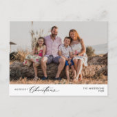 Merriest Christmas Family Foto, Winter Happiness Briefkaart (Voorkant)