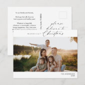 Merriest Christmas Family Foto, Winter Romance Briefkaart (Voorkant / Achterkant)