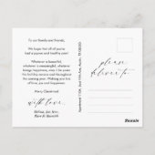 Merriest Christmas Family Foto, Winter Romance Briefkaart (Achterkant)