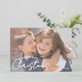 Merriest Christmas Family Joy Christmas Folie Feestdagenkaart (Staand Voorkant)