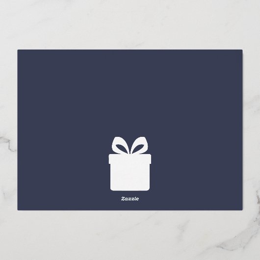 Merriest Christmas Family Joy Christmas Folie Feestdagenkaart (Achterkant)