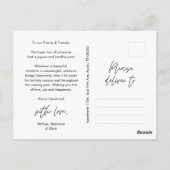 Merriest Christmas Family Photo, Schattige Happine Briefkaart (Achterkant)