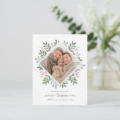 Merriest Christmas Feestelijke Fotobehang Foto Lij Feestdagenkaart (Staand voorkant)