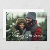 Merriest Christmas foto vakantie kaart (Voorkant / Achterkant)