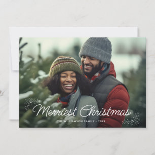 Merriest Christmas foto vakantie kaart