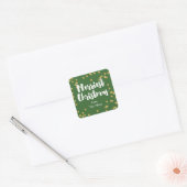 Merriest Christmas - Groen Goud Sticker of Zegel (Envelop)