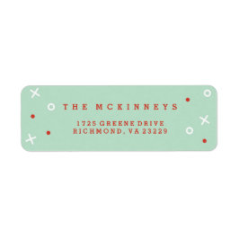 Merriest Christmas Holiday Address Label