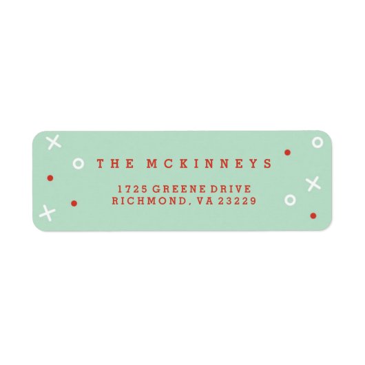Merriest Christmas Holiday Address Label (Voorkant)
