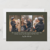 Merriest Christmas - Minimalistische moderne famil Feestdagenkaart (Achterkant)