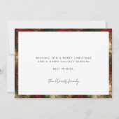 Merriest Christmas Modern Familiefoto Feestdagenkaart (Achterkant)