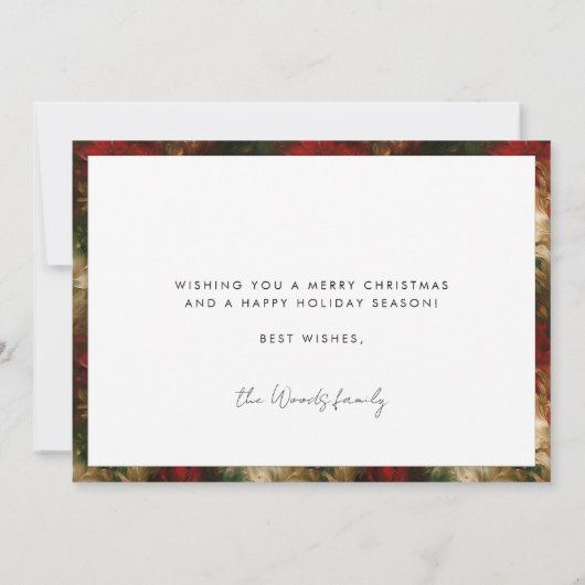 Merriest Christmas Modern Familiefoto Feestdagenkaart (Achterkant)