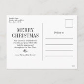 Merriest Christmas Modern Minimalist Feestdagenkaart (Achterkant)