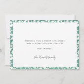 Merriest Christmas Modern Typography Familiefoto Feestdagenkaart (Achterkant)