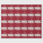 Merriest Christmas multi foto vakantie Cadeaupapier (Vlak)