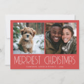 Merriest Christmas Photo Card Feestdagenkaart (Voorkant)