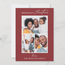 Merriest Christmas Red Three Fotocollage